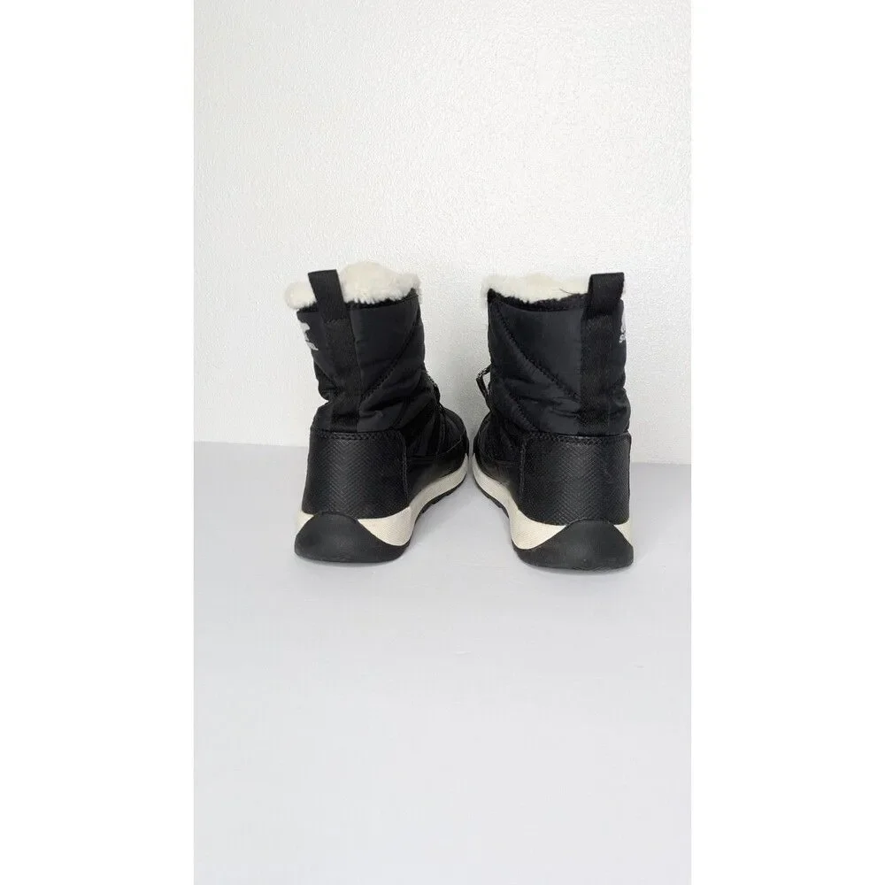 Sorel Youth Whitney II Short Lace Waterproof Boots Kids Size 3 Black